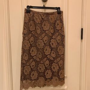 J Crew Lace Pencil Skirt
